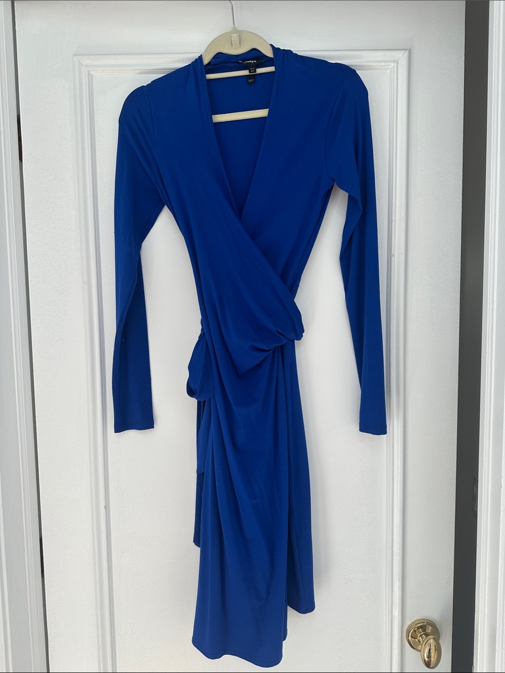Baukjen Long Sleeve Cobalt Wrap Dress